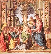 Palmezzano, Marco The First Communion of the Apostles oil